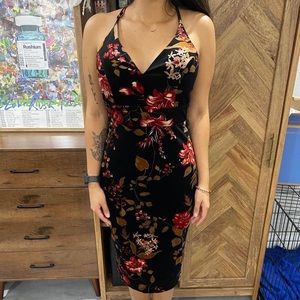 Velvet Floral Dress